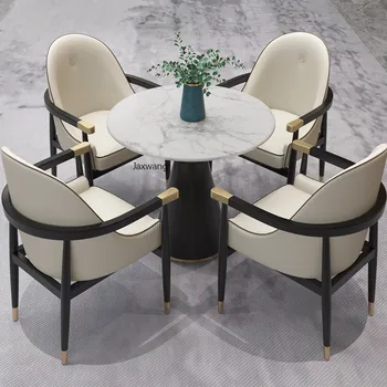 Трапезария стол по поръчка, Кухненски Стол, Мебели за дома, Дизайнерски трапезни столове от масивно дърво, Луксозни Прост модерен стол