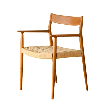 Трапезни столове с парапети, Сплетен стол от ратан с облегалка, Мебели за дома, Кухненски столове с дървена дограма