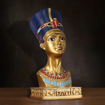 Украса на кралицата на Египет, творчески изделия от смола, историческа статуя, Антикварное украса, Подаръци за приятели и за Коледа, Рожден Ден
