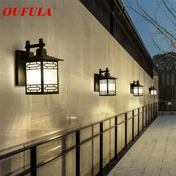 Улично осветление стена DLMH, водоустойчив стенни лампи, модерен, креативен балкон, коридор във вътрешния двор, Вила, Дуплекс хотел