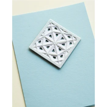 Форма за рязане на метал Splendor Mini Ceramic Tile Layer Group за рязане на хартия и печат на визитки с релефен