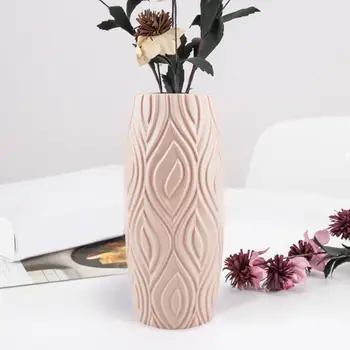 Шикозна ваза цвете Пластмасов модерна ваза Не выцветающая Изискана креативна керамична ваза в скандинавски стил