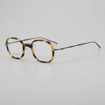 Японски дизайнерски титанов очила, мъжки vintage слънчеви очила, Дамски очила за късогледство, очила по рецепта на XOXO-009