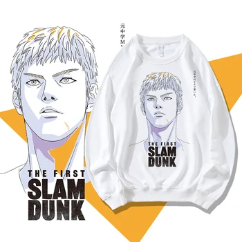 Японското Аниме The First Slam Dunk Реколта Hoody с кръгло деколте Y2K, Градинска Дрехи, Качулки Оверсайз, Дамски и мъжки Пуловери в стил Харадзюку, Върхове